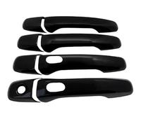 Grozzy Door Handle Catch Cover Trim Car Left Exterior Door Handle for Explorer U502 2011-2018 Cover Stickers Trim for Gloss Black Decoration(4 Handle 2 Buttons)