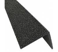 GRP Stair Nosings - Heavy-Duty Anti-Slip Safety Tread - Non-Slip Step Edge Protection Black / 3000mm