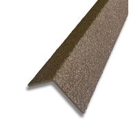 GRP Stair Nosings - Heavy-Duty Anti-Slip Safety Tread - Non-Slip Step Edge Protection Brown / 500mm