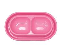 GRPET Ant Proof Cat Dish Pet Feeder Food Water Bowl for Small Medium Size Dogs Cats Pink, S