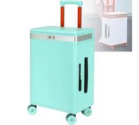 Grpquatsch 20 In Aluminium Frame Hardside, 4 Wheels Lightweight Hard Shell Large, Shell Hand Luggage Travel Trolley Case, Airline Approved Hand Luggage Mirror-Green