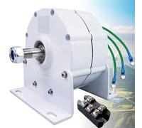 Grpquatsch 600W Low Speed Ac Alternator Generators, Wind Turbine Generator Windmill Exercise Bike Hydro Turbine, for DIY Your Own Horizontal Wind Turbine, with Base Use Rectifier-48V