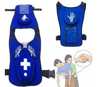 Grpquatsch Anti-Suffocation Training Vest, Vest Heimlich Practice Training Model Airway Obstruction Simulation With Back Shot For Nurse & Student First Aid Teaching Accessories BlueChild