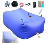 Grpquatsch Foldable Portable Soft Water Bag Bathtub Bladder, Collapsible Soft Drought-Resistant Water Bag Large-Capacity, For Watering Plants, Thicken Rain Collection Bag System 1100L