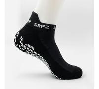GRPZ Sports Workout PRO Grip Sock Ankle Length - Black - Small (UK 2.5-6.5)