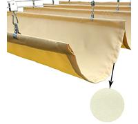GRRICEPL Awnings Retractable Canopy, Outdoor Patio Wave Canopy, Sun Shade, 95% Sunshade, PU Polyester Material, Multi-functional And Multi-scene Application (Color : Yellow, Size : 1x6m)