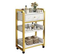 GRRICEPL Salon Trolley With Drawers, Barber Cart Storage Cabinet, Movable Beauty Locker, Beauty Organizer Spa Equipment (Color : Multi-colored-B, Size : 80x44x34cm)