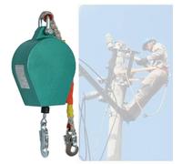 GRRICEPL Self Retracting Lifeline, Double Lock Safety Harness for Construction, Retractable Fall Arrester, With Alloy Steel Hook & Aviation Wire Rope(150KG/40M)