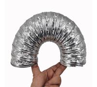 GRRICEPL Triple Tear-resistant Nylon Fabric Ducting Dryer Vent Exhaust Duct Hose, Internal Structural Carbon Steel Wire, 180° Bendable(Diameter-125 mm)