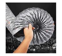 GRRICEPL Triple Tear-resistant Nylon Fabric Ducting, Internal Structural Carbon Steel Wire, Dryer Vent Hose 4 Layer Protection, 180° Bendable And Stretchable(Diameter-150 mm)