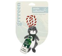 GRRREEN Holiday Collection Dog Toys | Small Sized Artie The Arctic Hare | Cute, Durable, & Sustainable Plush Chew Toys for Dogs | Made from Eco Friendly & Recycled Materials | Go Green!