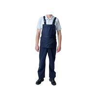 GRS Bib and Brace Dungaree Overalls Painters Suit For Decorators Builders, Black/Navy Blue/White (Various Sizes: XXS - 5XL)