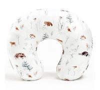 GRSSDER Nursing Pillow Cover Stretchy Minky Removable Nursing Covers for Breastfeeding Pillows, Ultra Soft Comfortable Slipcover for Boy and Girls, Jungle Animals