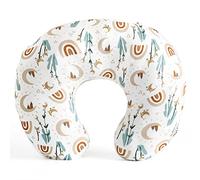 GRSSDER Nursing Pillow Cover Stretchy Minky Removable Nursing Covers for Breastfeeding Pillows, Ultra Soft Comfortable Slipcover for Boy and Girls, Cute Rainbow Pattern