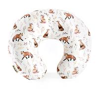 GRSSDER Nursing Pillow Cover Stretchy Minky Removable Nursing Covers for Breastfeeding Pillows, Ultra Soft Comfortable Slipcover for Girls, Pretty Fox Pattern