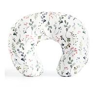 GRSSDER Nursing Pillow Cover Stretchy Minky Removable Nursing Covers for Breastfeeding Pillows, Ultra Soft Comfortable Slipcover for Girls, Stylish Flora Pattern