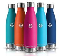 Grsta 500 ml Stainless Steel Children's Sports Water Bottle, Keeps Drinks Cold for 24 Hours and Hot for 12 Hours