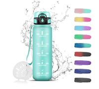Grsta Children's Drinking Bottle, 500 ml, Drinking Bottle for Carbonated Drinks, Can Be Carried, Leak-Proof with Filter, Water Bottle for School, Gym, Camping, Teal