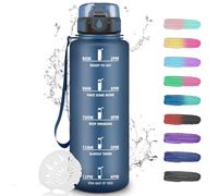 Grsta Drinking Bottle, 1.5 Litres, Sports Bottle with Filter, for Carbonated Drinks, Easy to Clean, Leak-Proof, for Fitness, Camping, Hiking, Yoga