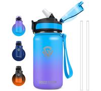 Grsta Thermal Water Bottle, 500 ml Children's Water Bottle, Stainless Steel Thermal Water Bottle with Straw, Vacuum Insulated, BPA Free Metal Water Bottle, Thermal Bottle for School, Offices, Outdoor