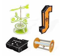 GRSTREE Science kits Age 3+ for kids, STEM Learning Toys DIY Weathervane Periscope Telescope Roller, 4 set Scientific and educational Teaching aids for Primary school Students age 6-12