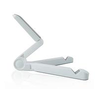GRSTREE Tablet Stand Adjustable Holder, Portable Fold-Up Phone Holder for Desk, Foldable Universal size Compatible with Phones, iPad, Mini, Galaxy Tab and Other Tablet PCs(4-13”) -White