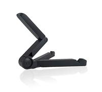 GRSTREE Tablet Stand Adjustable Holder, Portable Fold-Up Phone Holder for Desk, Foldable Universal size Compatible with Phones, iPad, Mini, Galaxy Tab and Other Tablet PCs(4-13”)-Black