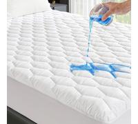 GRT California King Waterproof Mattress Protector, Cal King Mattress Pad