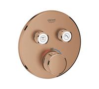 GROHE Grohtherm SmartControl - Concealed Thermostat for 2 outlets brushed warm sunset