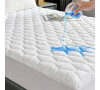 GRT Waterproof Mattress Protector Super King, 40cm Extra Deep Skirt, Breathable Noiseless Quilted Mattress Cover, Super Absorbent Dust Proof Mattress Protector (Super King - 182 x 200cm)