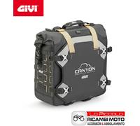 GRT725 Universal Black Side Bag Monokey Moto [GIVI] 30LT Canyon Waterproof