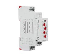 GRT8 - Mini Asymmetric Cycle Timer Repeat Cycle Time Relay, AC DC 12 to 240V, Independent ON and OFF Delay Settings, 0.1 Second to 100 Days Range, Fits 35mm DIN Rail Mount