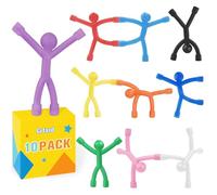 Grtard 10 Pcs Vibrant Multicolor Round Plastic Fridge Magnets, 10 Pack, DECORATIVE_MAGNET