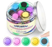 Grtard 45 Pcs Fridge Magnets, Round Whiteboard Magnets, Mini Magnets, Refrigerator Magnets for Whiteboard, Home, Kitchen and Office(Colorful, 3cm/1.18 inch)