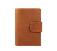 Grtdrm RFID-Blocking Leather Wallet with Multiple Card Slots, Brown, Fashion