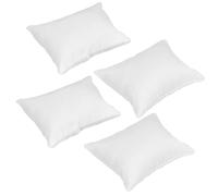Grtheenumb 4Pcs Dollhouse Pillow, White Doll Pillow, Fabric 1 12 Scale Dollhouse Accessories, 2.17x1.77inch Miniatures, Gifts for Enthusiasts | Accessories