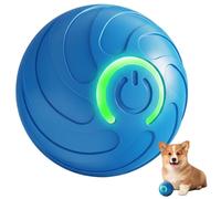 Grtheenumb Automatic Dog Ball, Self Moving & Bouncing Interactive Ball for Dogs 2in Smart Toy with Lights, USB-C Rechargeable, 10 Min Auto-Off for Small & Medium Dogs, plastic