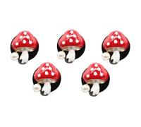 Grtheenumb Car Air Freshener Vent Clip, 5Pcs Car Vent Clips, Cute Mushroom Car Air Freshener Vent Clip, Mini Red Mushroom Car Accessories, Refillable Car Air Freshener Decorative Clips