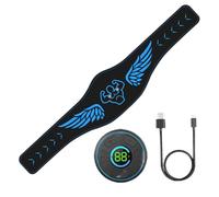 Grtheenumb Digital muscle stimulator, EMS Muscle Stimulator Intelligent Digital Display Pulse Massage Fitness Belt Ems Abs Stick Magnetic Suction Belt