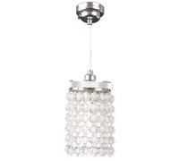 Grtheenumb Dollhouse Lighting|Dollhouse Lights 4" 1/12 Scale LED Crystal Chandelier Lighting Battery Powered Chandeliers Miniatures Ceiling Lamp, Silver