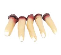 Grtheenumb Fake Fingers, Fake Finger, 5PCS Broken Body Parts, Horror Scary Bloody Dead Body Prop, Halloween for Haunted Room Vampire Zombie Party Favors, Style 2