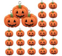 Grtheenumb Fall Charm For Jewelry Making, Halloween Charm 24PCS Cute Pumpkin 0.8x0.7 Mini Flatback for Jewelry Making, Keychain, Scrapbook, Phone Case