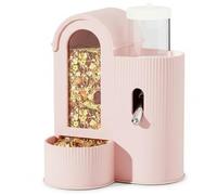 Grtheenumb Guinea Pig Water Bottle No Drip, Guinea Pig Water Bottle 2-in-1 Automatic Rolling Ball Bunny Dispenser 360ml/12oz Clear Rabbit Feeder for Home Small Animals