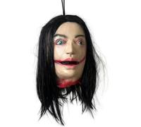 Grtheenumb Halloween Decor, Severed Head Prop, Scary Realistic Head With Long Hair, Scary Halloween Decorations For Party Haunted House Prank