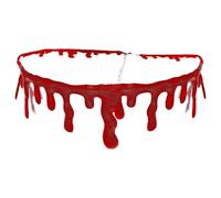 Grtheenumb Halloween Dripping Blood Necklace, Halloween Costumes Necklace Vampire Blood Choker for Home