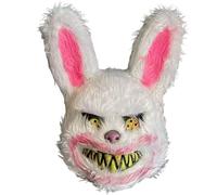 Grtheenumb Halloween Mask, Scary Bunny Mask Wicked Horror Animal Halloween Bloody Plush Rabbit Cotume for Decoration Accessories