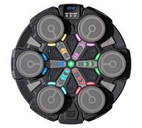 Grtheenumb Kids Boxing Machine|Kids Boxing Machine 5-Speed 2 Modes Music with LED Lights, Scoring Punching Trainer with Gloves for Home Exercise 13.8x13.8x1.6 inch Black