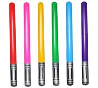 Grtheenumb Lightsaber, 6Pcs Inflatable Light Sabers 35 Inch PVC Inflatable Light Sabers for Kids Safe and Fun Lightsaber Swords Gifts for Party Decorations, Assorted Color