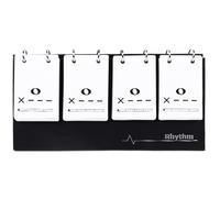 Grtheenumb Music Flash Cards, Music Theory Rhythm Flash Cards Note Training Card Education Improve Sightreading & Musical Terminalogy for Beginner Students, Black