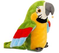 Grtheenumb Parrot, Talking Parrot, Repeat What You Say Toys, Speaking Stuffed Animals Plush Toy Electronic Record Animated Bird Shake Wing Talking Toys for Kids Boys Girls, Green